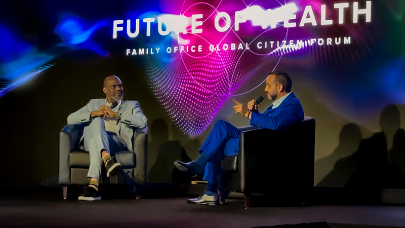 Thomas Anthony discusses the "Citizenship by Invitation" initiative with Arton Capital's Armand Arton at the Global Citizen Forum